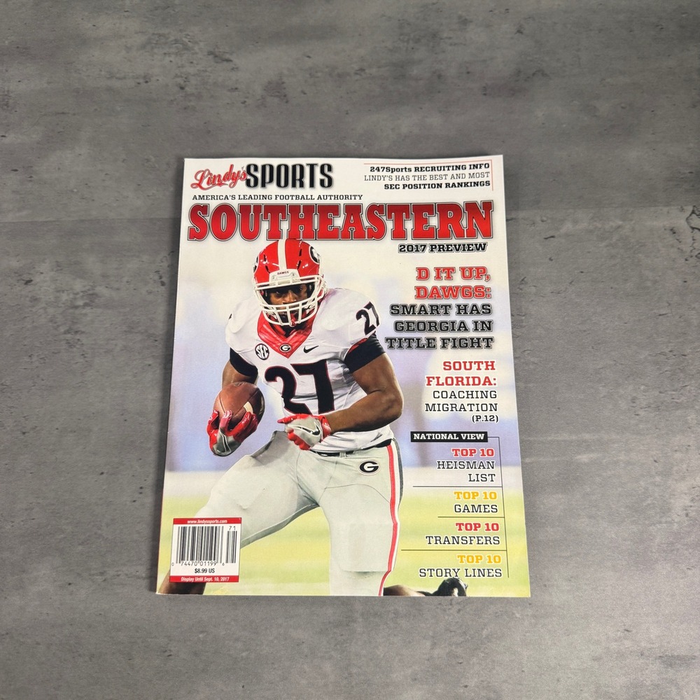 Lindy's Sports Magazine 2017 SEC Preview Nick Chubb Georgia Bulldogs Recruiting